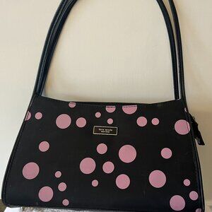 Kate Spade New York Black and Pink Polka Dot Bag